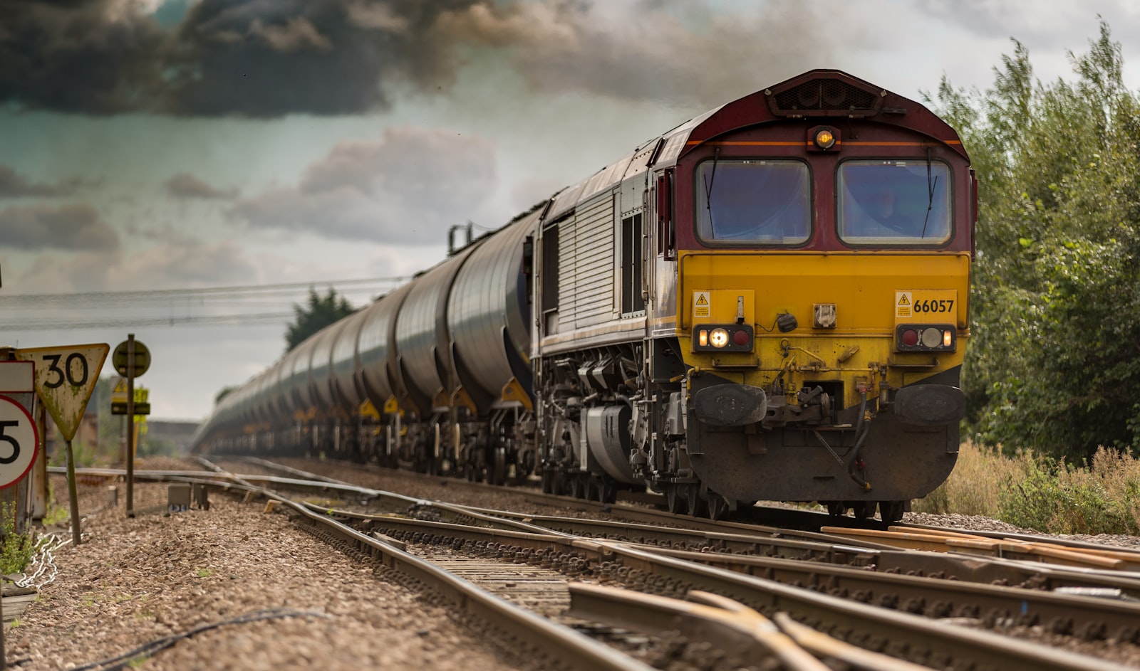 Freight rail on a trade corridor